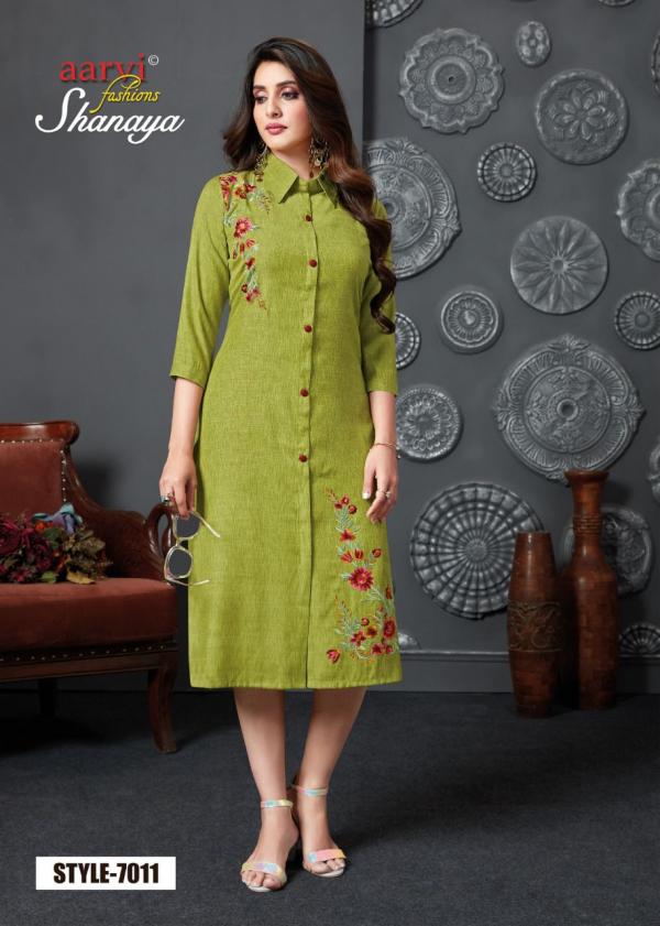 Aarvi Shanaya Vol-5 Cotton Designer kurti Collection